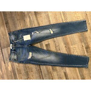 KanCan Women’s 28 Skinny Jeans NWT – Distressed Scissor Hem Stretch Denim